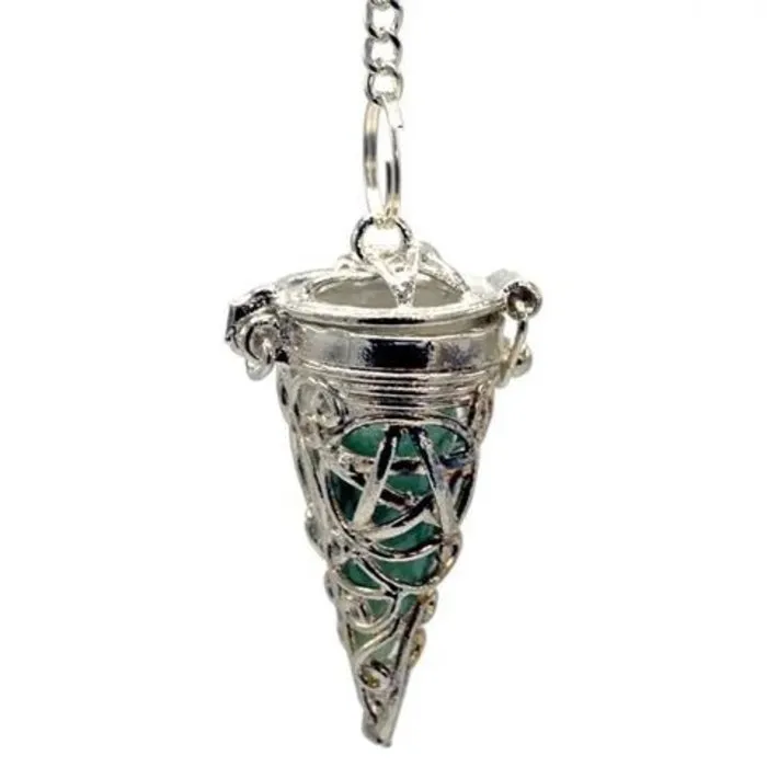 Pendel Pentagram met 7 chakra edelstenen