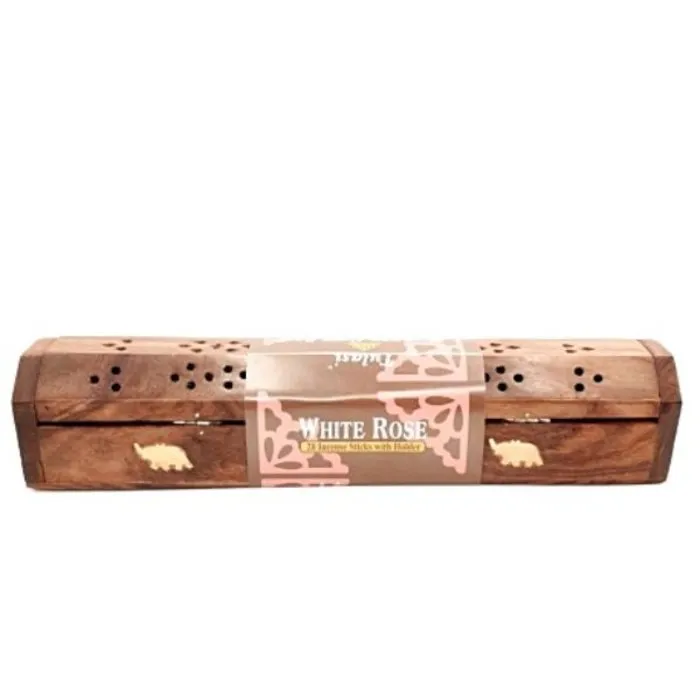 Wierookhouder giftpack White rose