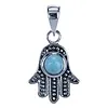 Zilver hanger Handje Fatima Larimar