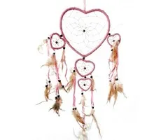 Dromenvanger hart 17 cm kleur paars