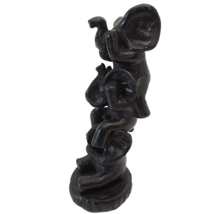 Horen, zien en zwijgen olifanten 19 cm