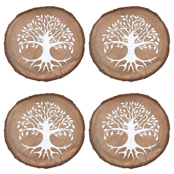 Tree of life houten onderzetters