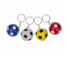 12 stuks Sleutelhanger stressbal voetbal