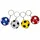 12 stuks Sleutelhanger stressbal voetbal