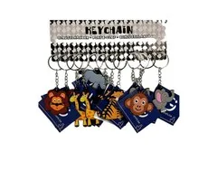 Jungle dieren sleutelhangers 12 stuks