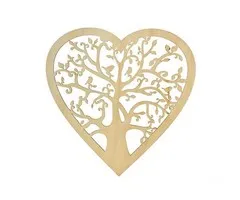 Wandhanger hart levensboom 30 cm