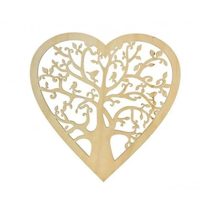 Wandhanger hart levensboom 30 cm