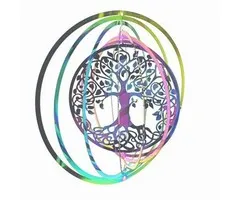 Cosmo Wind Spinner Tree of Life Regenboog