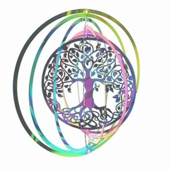 Cosmo Wind Spinner Tree of Life Regenboog