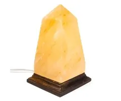 Zoutlamp obelisk met snoer en LED lamp