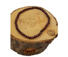Armband granaat 4 mm gefacetteerd