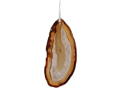 Agaatschijf hanger naturel