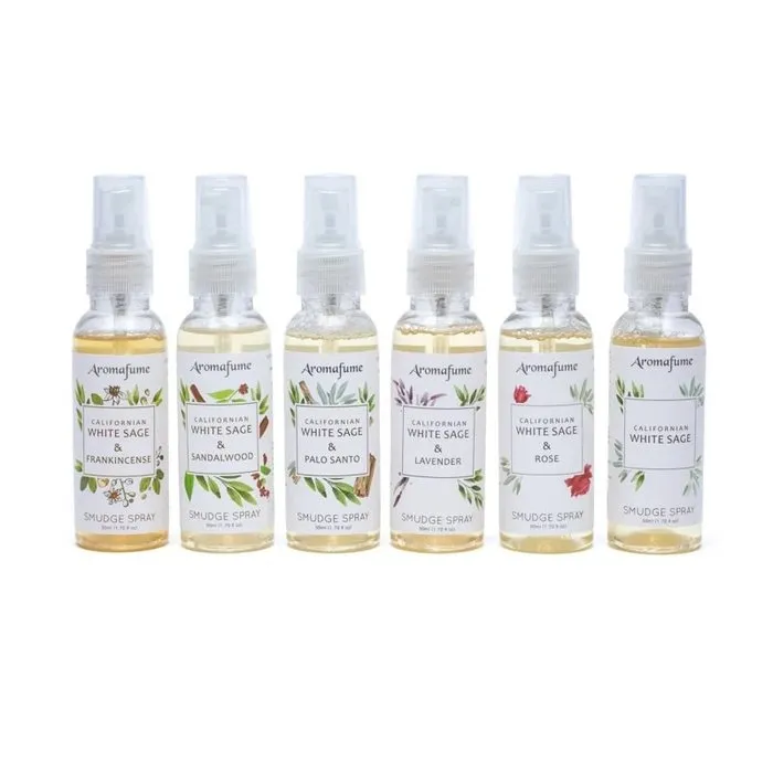 Witte salie smudge spray set van 6