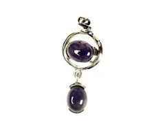 Amethyst hangertje zilver