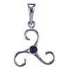 Zilver hanger Triskel