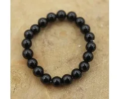 Edelsteen ring elastisch Onyx