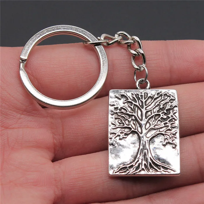 Sleutelhanger tree of life met kaartje