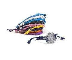 Flower of life armbandje met kaartje - 10 stuks