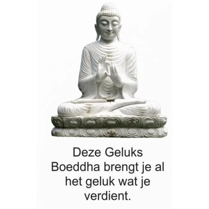 Sleutelhanger boeddha hoofd met kaartje