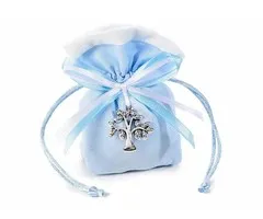 Organzazakje blauw met levensboom