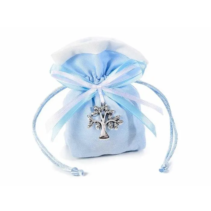 Organzazakje blauw met levensboom