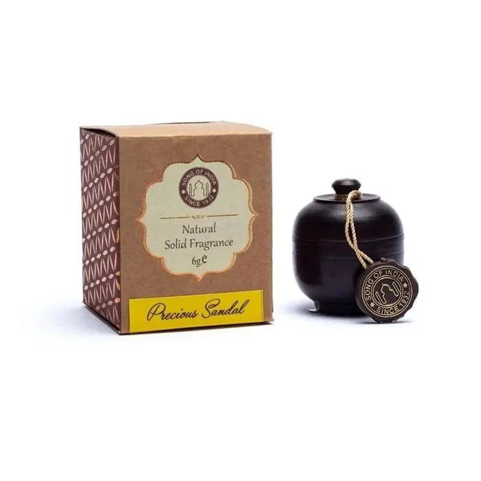 Geurcrème Sandelhout in rozenhout potje