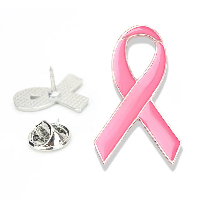 Pink Ribbon pin klein 2,6 x 1,8 cm