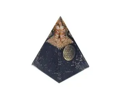 Orgoniet piramide toermalijn bloem des levens