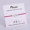 Armband met muzieknoot