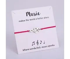 Armband met muzieknoot