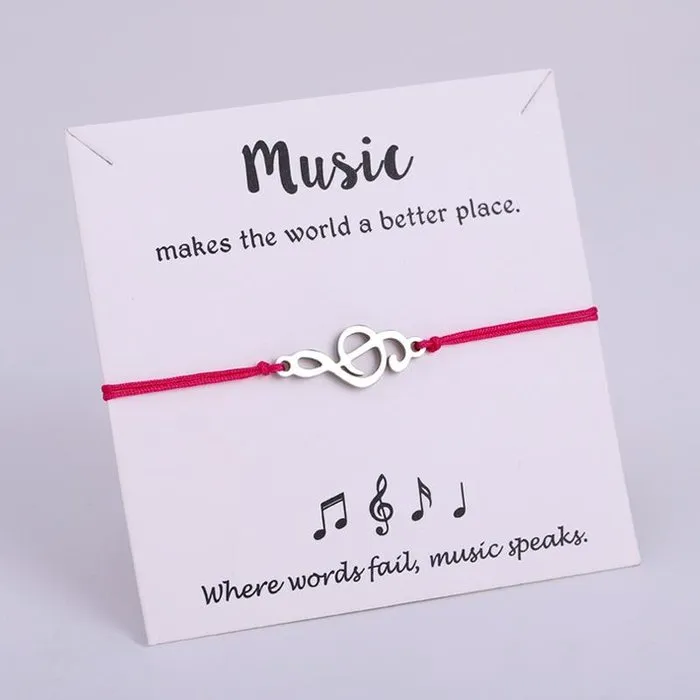 Armband met muzieknoot