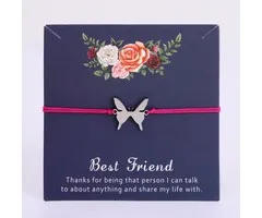 Armband vlinder Best Friend