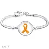 Armband ribbon oranje