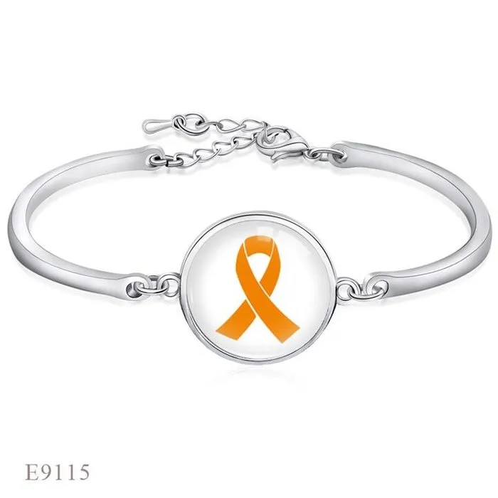 Armband ribbon oranje