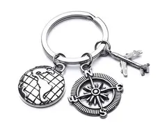 Sleutelhanger goede reis met kaartje