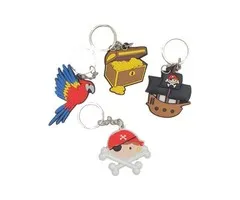 Sleutelhanger Piraat 12 stuks