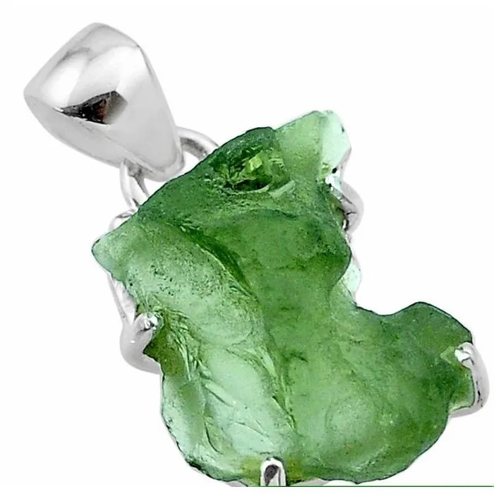 Zilveren hanger Moldaviet natuur Tsjechië