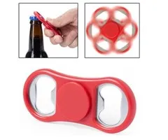 Fidget spinner oranje met opener