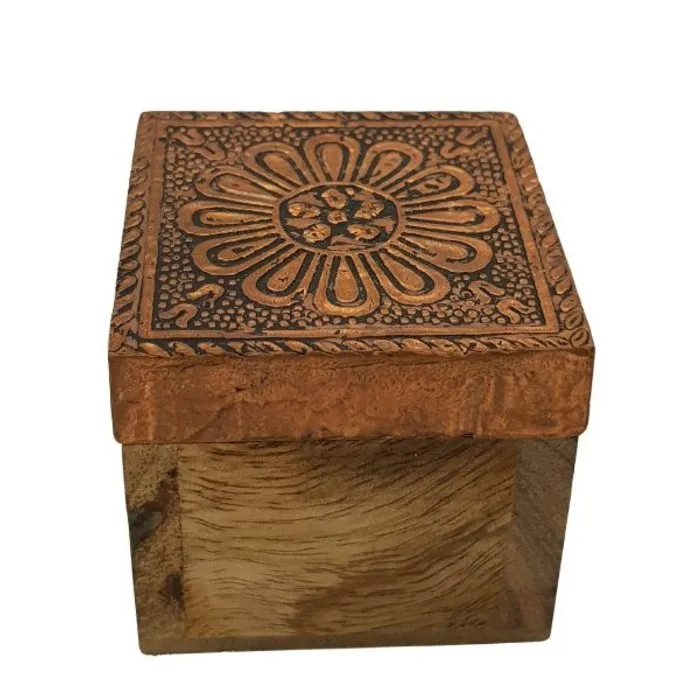 Doosje Oriental hout metaal