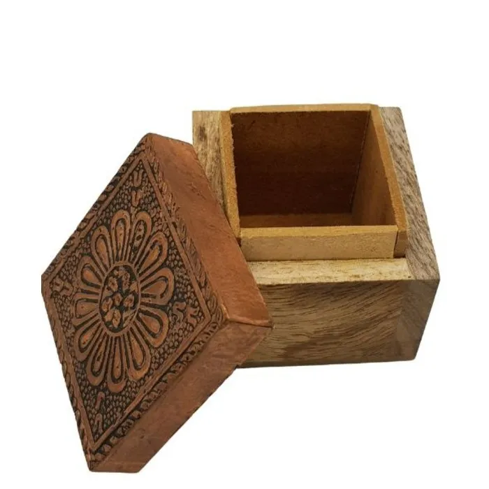 Doosje Oriental hout metaal