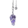 Spiraal pendel Amethyst
