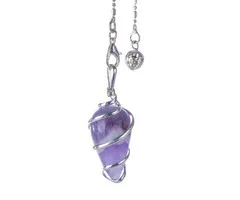 Spiraal pendel Amethyst