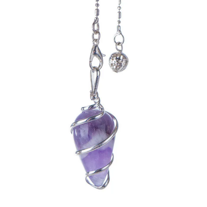 Spiraal pendel Amethyst