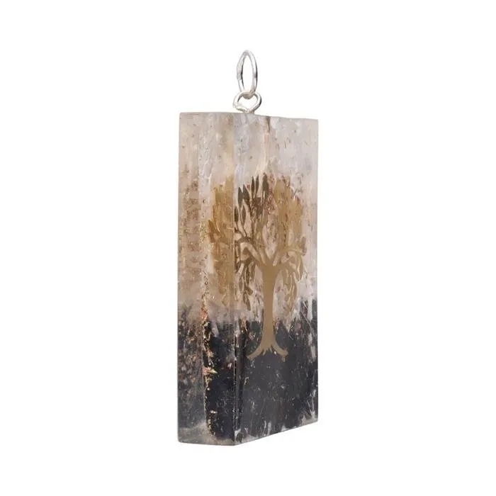 Orgonite hanger levensboom rechthoek