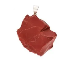 Hanger rode jaspis ruw