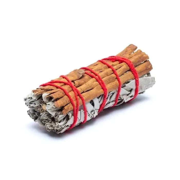 Witte salie smudge met kaneel