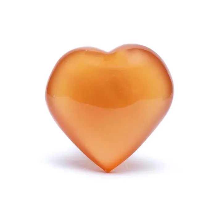Hart knuffelsteen honing calciet