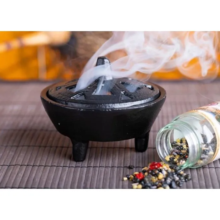 Gietijzeren wierookbrander
