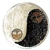 Schijf onderzetter orgonit yin yang
