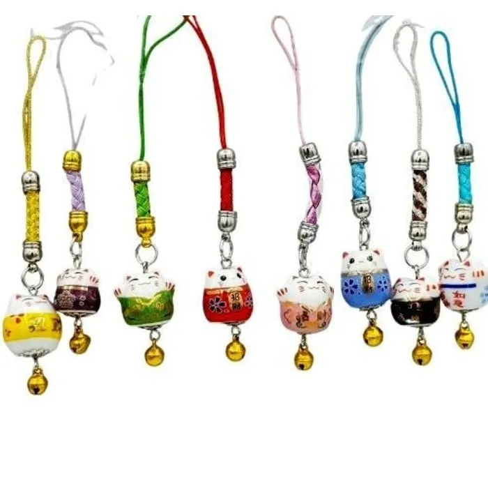 Gelukshanger Japanse kat met kaartje